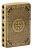 Зажигалка ZIPPO Ace of Skulls Design с покрытием 540 Tumbled Brass, латунь/сталь, золотистая, 38x13x57 мм