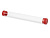 Футляр-туба пластиковый для ручки Tube 2.0, прозрачный/красный
