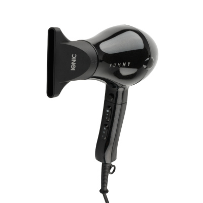 Фен DEWAL BEAUTY YumMy Black, чёрный, 2000 Вт, ионизация, 1 насадка