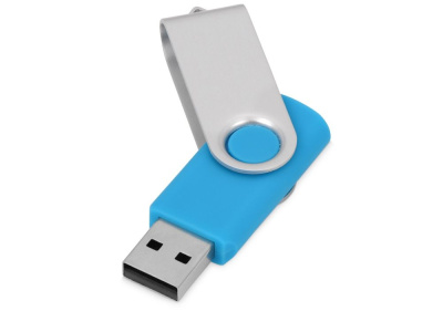 Флеш-карта USB 2.0 16 ГБ Квебек, голубой , размер 16ГБ