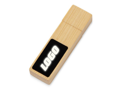 USB 2.0- флешка на 32 Гб c подсветкой логотипа Bamboo LED , размер 32ГБ