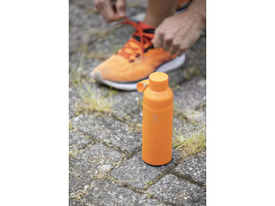 Бутылка для воды Ocean Bottle объемом 500 мл с вакуумной изоляцией, серый , размер 500 мл