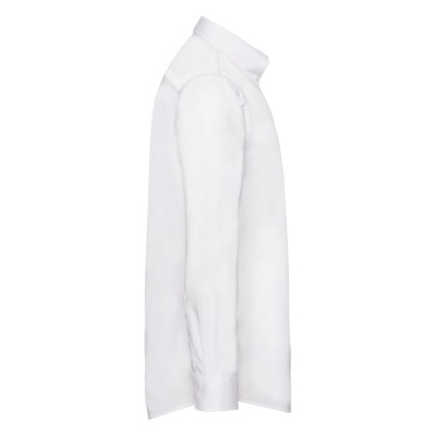 Рубашка "Long Sleeve Oxford Shirt", белый_S, 70% х/б, 30% п/э, 130 г/м2