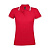 Поло "Pasadena Women", красный, белый_M, 100% х/б, 200г/м2