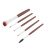 Набор Dewal Beauty косметических кистей /в тубусе/ (5шт/уп), 150мм х d40мм