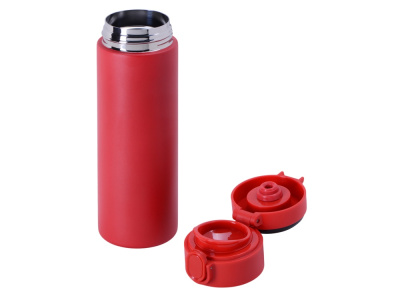 Вакуумная термокружка Waterline с медной изоляцией Bravo, 400 мл, тубус, красный