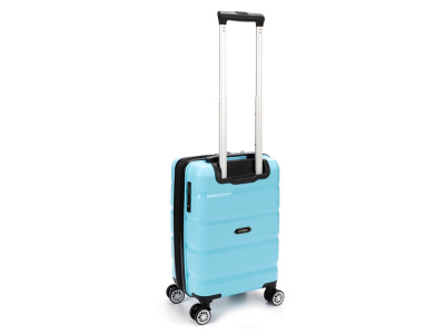Чемодан TORBER В Отпуск, бирюзовый, полипропилен, 33 х 22 х 53 см, 35 л , размер S