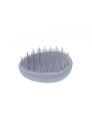 Щетка массажная Dewal Beauty серия"Прованс"с пластиковым штифтом, овальная, лавандовая