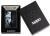 Зажигалка ZIPPO Two Wolves с покрытием Black Matte, латунь/сталь, черная, 38x13x57 мм