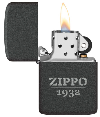 Зажигалка ZIPPO 1941 Replica™, с покрытием Black Crackle, черный, матовая, 38x13x57 мм