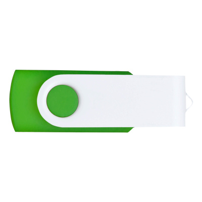 Флешка TWIST WHITE COLOR Салатовая с белым 4015.15.07.32ГБ