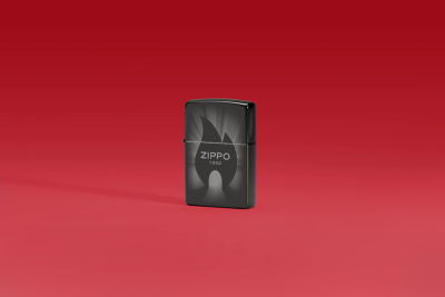 Зажигалка ZIPPO Radiant с покрытием High Polish Black, латунь/сталь, черная, глянцевая, 38x13x57 мм