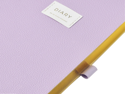 Ежедневник недатированный А5 Zefir с нашивкой, сиреневый