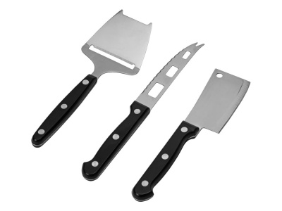 Набор для сыра с приборами Fabrizio, черный (Р)