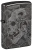 Зажигалка ZIPPO Mushroom Skulls с покрытием High Polish Black, латунь/сталь, черная, глянцевая, 38x13x57 мм