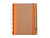 Блокнот А5+ ALANI с шариковой ручкой, крафтовый/оранжевый