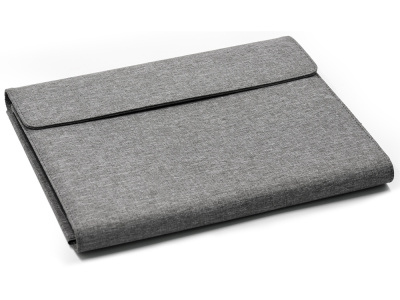 Портфолио А4 из RPET с отделением для ноутбука NotyFolio Eco, 20 л FSC бумаги, серый