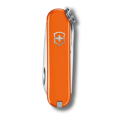 Нож-брелок VICTORINOX Classic SD Colors "Mango Tango", 58 мм, 7 функций, оранжевый