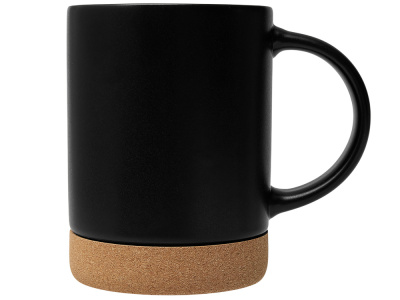 Кружка 450 мл с пробковым дном Корк & Бон, черный