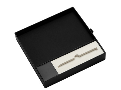 Набор блокнот в гибкой обложке А5 и металлическая шариковая ручка Nabokov, черный