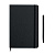Блокнот с ручкой черный