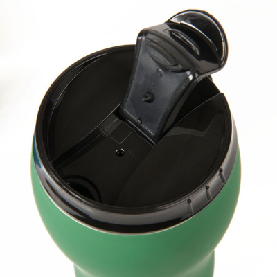 Термокружка вакуумная  "Velvet";  380 мл; зеленый; металл/пластик