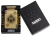 Зажигалка ZIPPO Ace of Skulls Design с покрытием 540 Tumbled Brass, латунь/сталь, золотистая, 38x13x57 мм