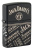 Зажигалка ZIPPO Jack Daniel's с покрытием Black Matte, латунь/сталь, разноцветная, 38x13x57 мм