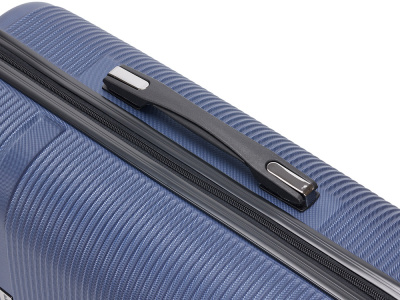 Чемодан TORBER ОНЕГА, синий, ABS-пластик, 59,5 х 39,5 х 24 см, 46 л , размер S