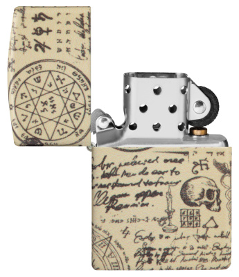 Зажигалка ZIPPO Alchemy Design с покрытием 540 Matte, латунь/сталь, бежевая, матовая, 38x13x57 мм
