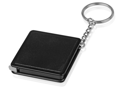 Брелок-рулетка Дюйм, 1 м., черный , размер 1м