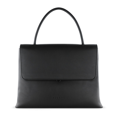 Сумка женская BUGATTI ИЛЬВА | ILVA, черная, полиуретан, 35,5х15х28,5 см