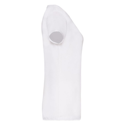 Футболка "Lady-Fit V-Neck T", белый_S, 95% х/б, 5% эластан, 200 г/м2