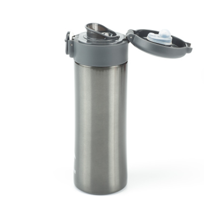 Термокружка Stinger, 0,35 л, сталь/пластик, чёрный глянцевый, 8,4 x 7 x 21,2 см