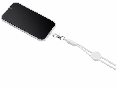 Ремешок на шею для телефона Нэко, белый