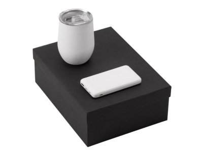 Подарочный набор с термокружкой и повербанком С2, 10000 mAh, белый , размер 10000 mAh