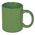 Кружка; зеленый; 320 мл; тонкая керамика; деколь