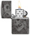 Зажигалка ZIPPO Mushroom Skulls с покрытием High Polish Black, латунь/сталь, черная, глянцевая, 38x13x57 мм
