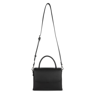 Сумка женская BUGATTI ИЛЬВА | ILVA, черная, полиуретан, 23х9х18,5 см