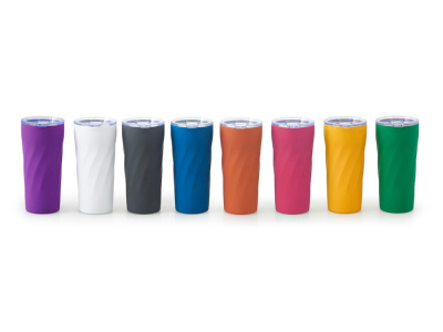 Подарочный набор FAMILY с термосом и термокружкой, темно-синий