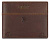 Портмоне Mano "Don Leon", натуральная кожа в коричневом цвете, 11 х 8,6 см