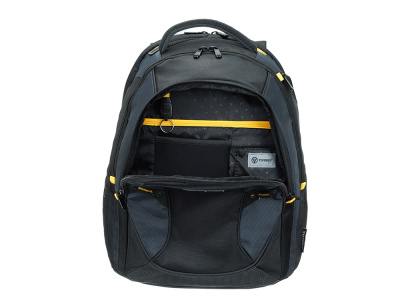 Рюкзак TORBER МЕГАПОЛИС с отделением для ноутбука 15.6, чёрный/серый, полиэстер, 35,5 х 23 х 45 см