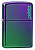 Зажигалка ZIPPO Logo с покрытием Iridescent, латунь/сталь, фиолетовая, матовая, 38x13x57 мм