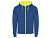 Толстовка на молнии Fuji, королевский синий/неоновый желтый , размер 2XL