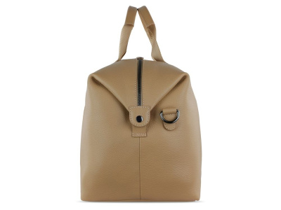 Сумка дорожная BUGATTI ЭЛЬЗА | ELSA, песочного цвета, воловья кожа/полиэстер, 47х22х24/30 см