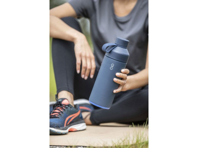 Бутылка для воды Big Ocean Bottle объемом 1000 мл с вакуумной изоляцией, синий , размер 1000 мл