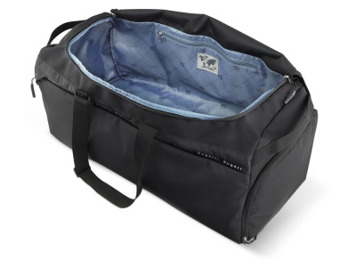 Сумка дорожная BUGATTI БЛАНК ОБЛЕГЧЕННАЯ | BLANC DELIGHT, чёрная, нейлон RPET600D/тарпаулин/полиэстер, 67х32х29 см, 55 л