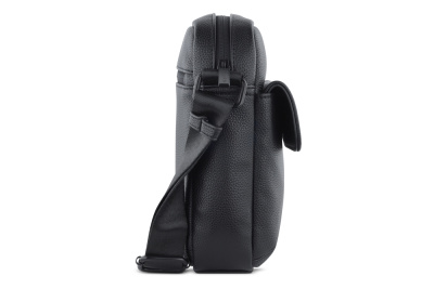 Сумка наплечная мужская BUGATTI РИКО | RICO, черный, полиуретан, 19 x 7 x 21 см