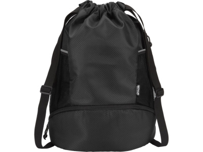 Nomad спортивная сумка из переработанного материала GRS с завязками и нижним отделением на 18 л, черный
