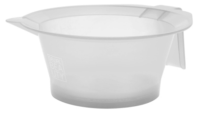 Чаша для краски Dewal Beauty с резинкой на дне серая